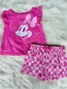 Minnie Mouse Pink Girls' Set Size 9 Months